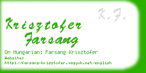 krisztofer farsang business card